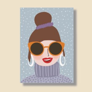 Postkarte A6 "Wintermeitschi"