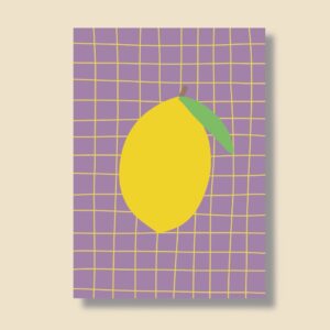 Postkarte A6 "Zitrone"