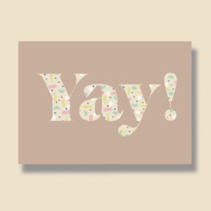 Postkarte A6 "Yay!"