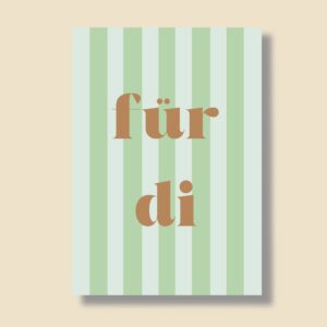 Postkarte A6 "Für di"