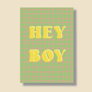Postkarte A6 "Hey Boy"