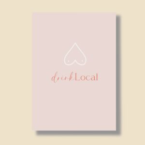 Postkarte A6 "drink Local"
