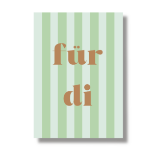 Postkarte A6 "Für di"