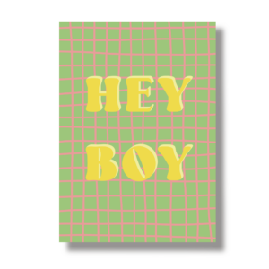 Postkarte A6 "Hey Boy"