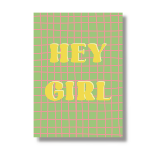 Postkarte A6 "Hey Girl"