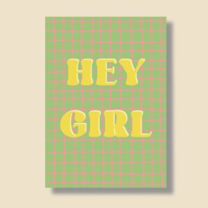 Postkarte A6 "Hey Girl"