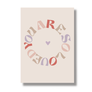 Postkarte A6 "You are so loved"