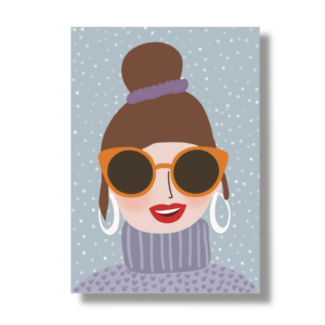 Postkarte A6 "Wintermeitschi"