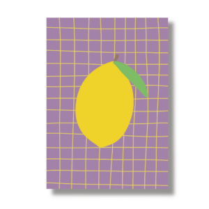 Postkarte A6 "Zitrone"