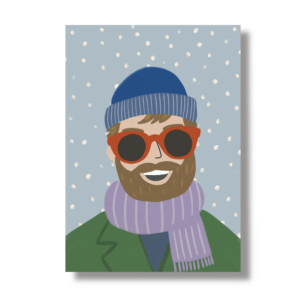 Postkarte A6 "Winterboy"